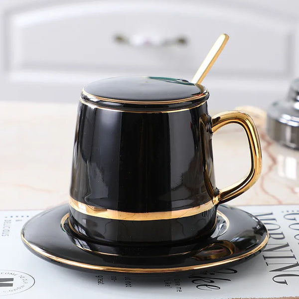 Porcelain Coffee Mug With Lid - alternate view
