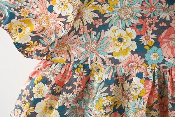 Summer Floral Princess Dress for Baby Girls - alternate view