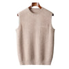 AE & More Men's Jacquard Knit Vest – Slim Business Casual Sleeveless Pullover