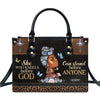 Jesuspirit Leather Handbags For Women - Bible Bags Religious Bag - Christian Gifts For Women (Black Women Medium)